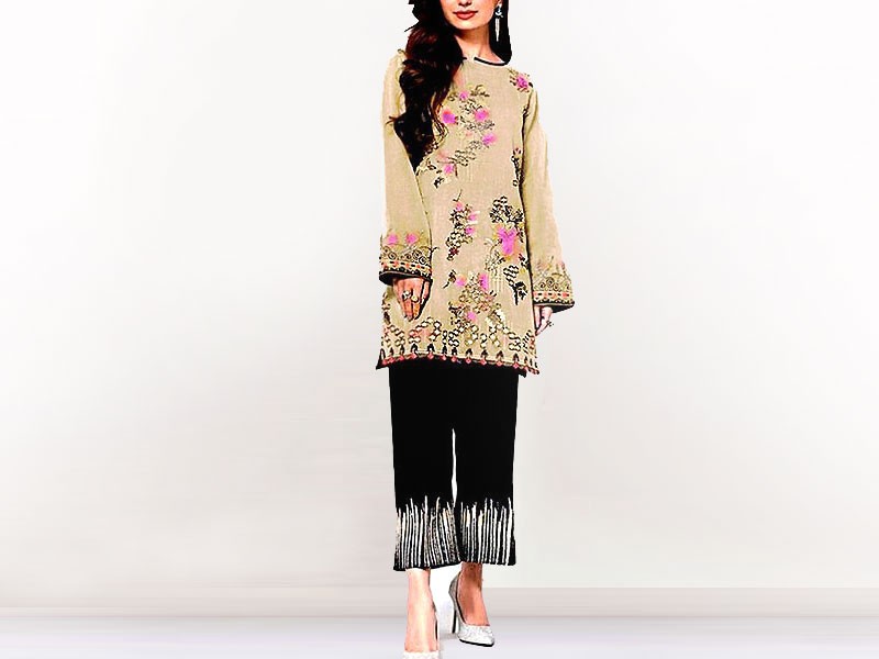 2-Piece Embroidered Lawn Suit with Embroidered Trouser