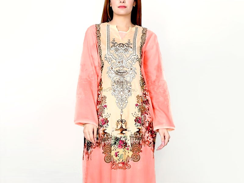 Elegant Embroidered Lawn Suit with Lawn Dupatta