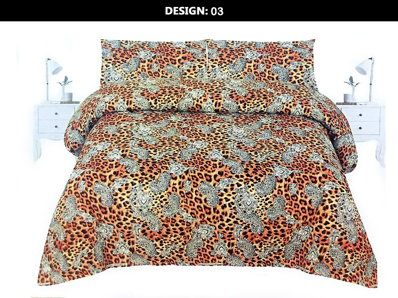 Pack of 2 King Size Crystal Cotton Bed Sheets of Your Choice