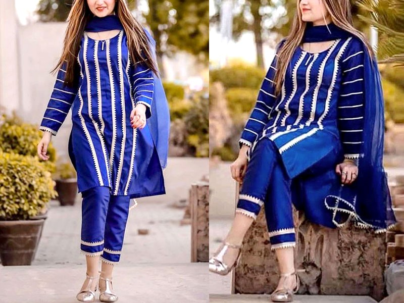 Elegant 2-Piece Embroidered Cotton Lawn Dress 2022 Price in Pakistan