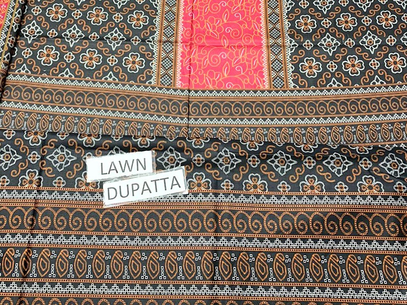 Digital Print Lawn Dress with Digital Lawn Dupatta