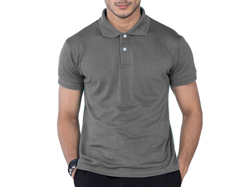 Basic Polo Shirt for Men - Charcoal