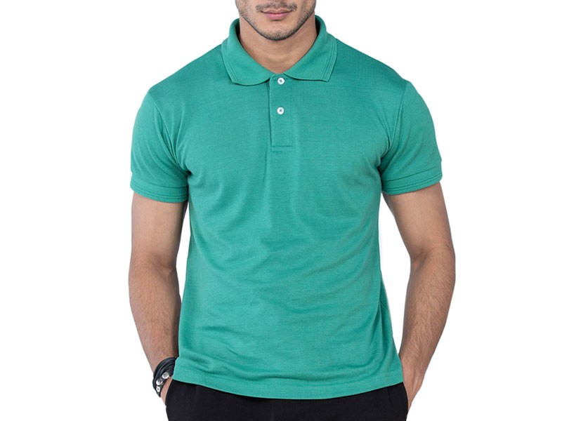 Basic Polo Shirt for Men - Sea Green