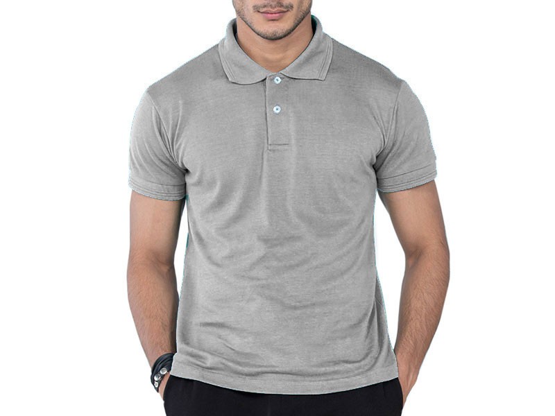 Basic Polo Shirt for Men - Grey