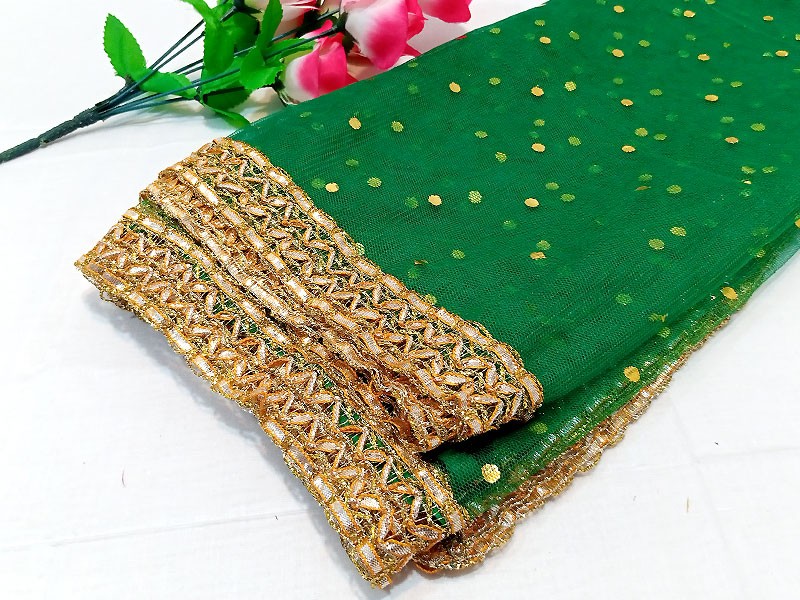 Heavy Embroidered & Handwork Organza Wedding Dress with Net Dupatta Price in Pakistan