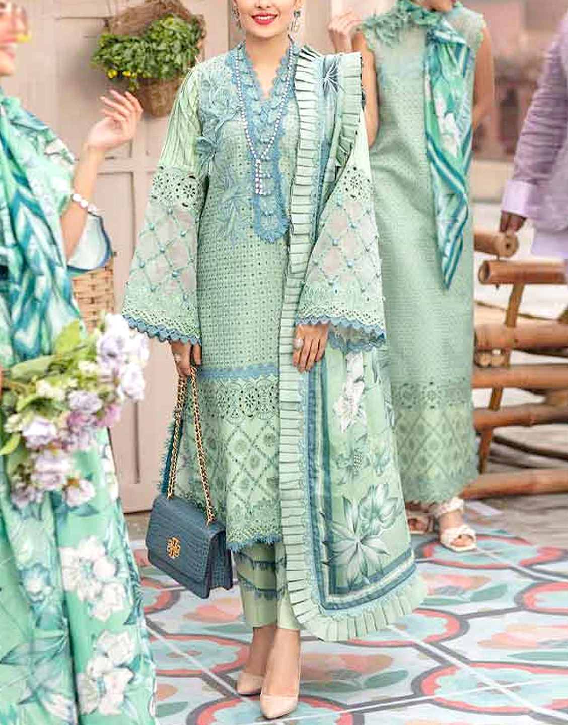 VS Reshma Lawn with Chiffon Dupatta 2809-A Price in Pakistan