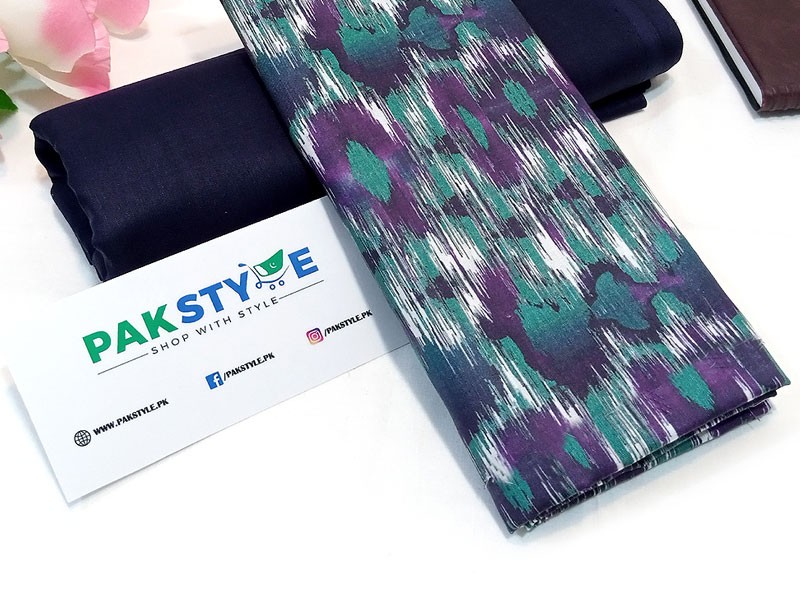 Digital Tie & Dye   Print 2-Piece Cotton Lawn Dress 2022