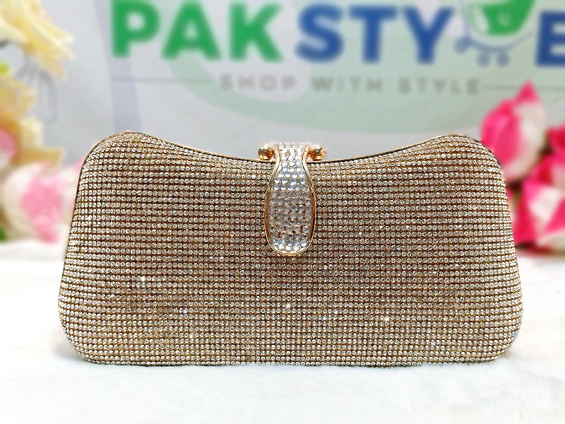 Luxury Diamante Crystal Multicolor Bridal Clutch Bag Price in Pakistan