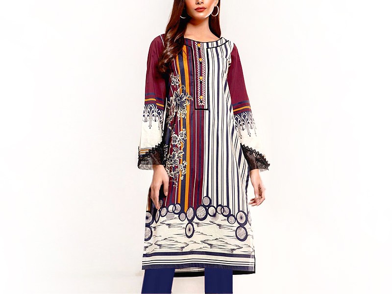 Elegant 2-Piece Embroidered Black Linen Dress 2022 Price in Pakistan