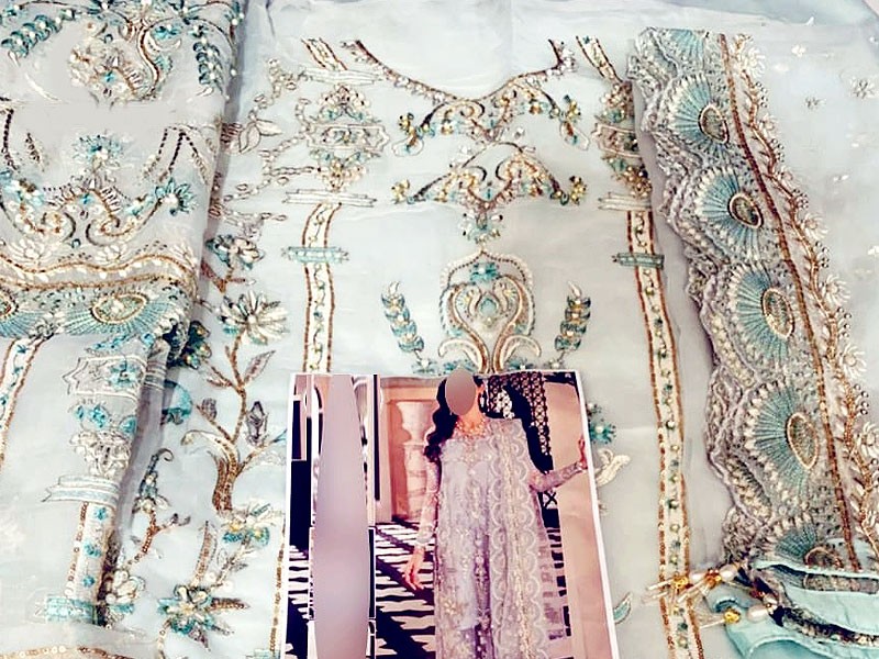 Luxury Handwork Heavy Embroidered Organza Wedding Dress 2022