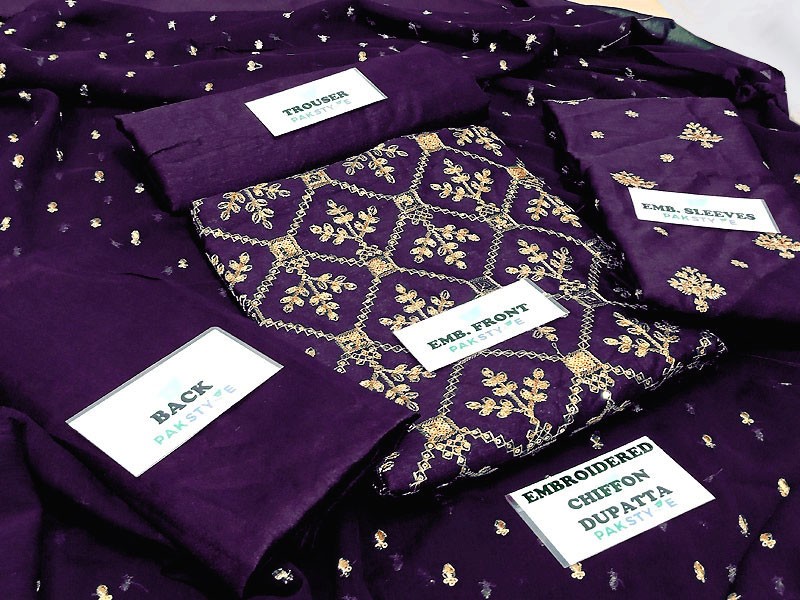 Banarsi Style Raw Silk Dress with Digital Print Organza Dupatta Price in Pakistan