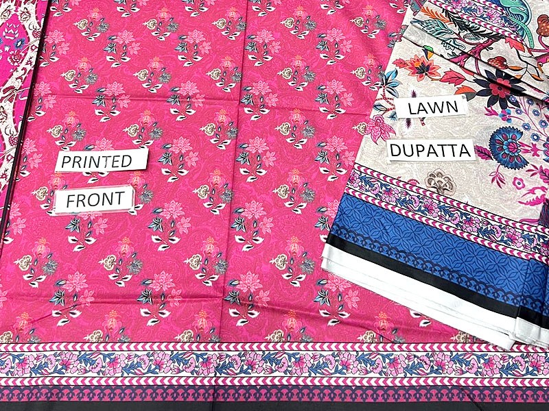 Digital Print Lawn Dress 2023 with Digital Printed Lawn Dupatta