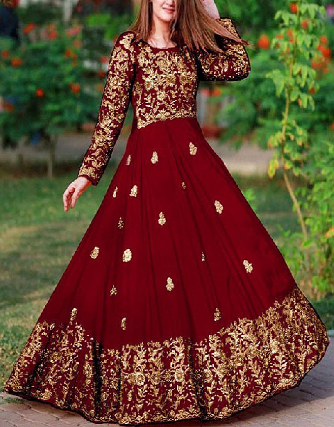 Readymade Embroidered Shamoz Silk Choli Lehenga Dress with Embroidered Chiffon Dupatta Price in Pakistan