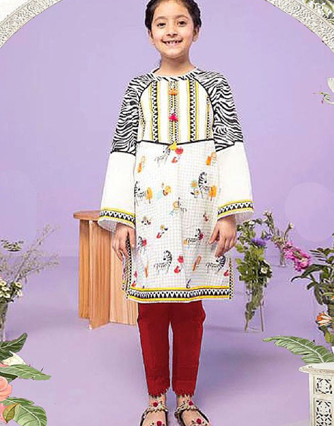 Kids 2-Piece Embroidered Linen Dress Price in Pakistan