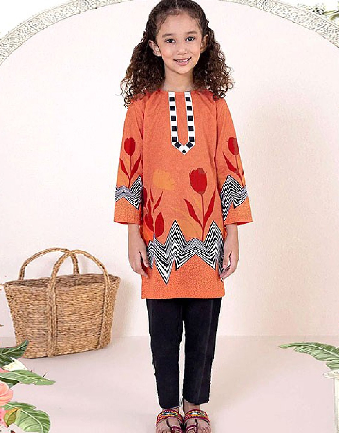 Kids 2-Pcs Embroidered Linen Dress Price in Pakistan