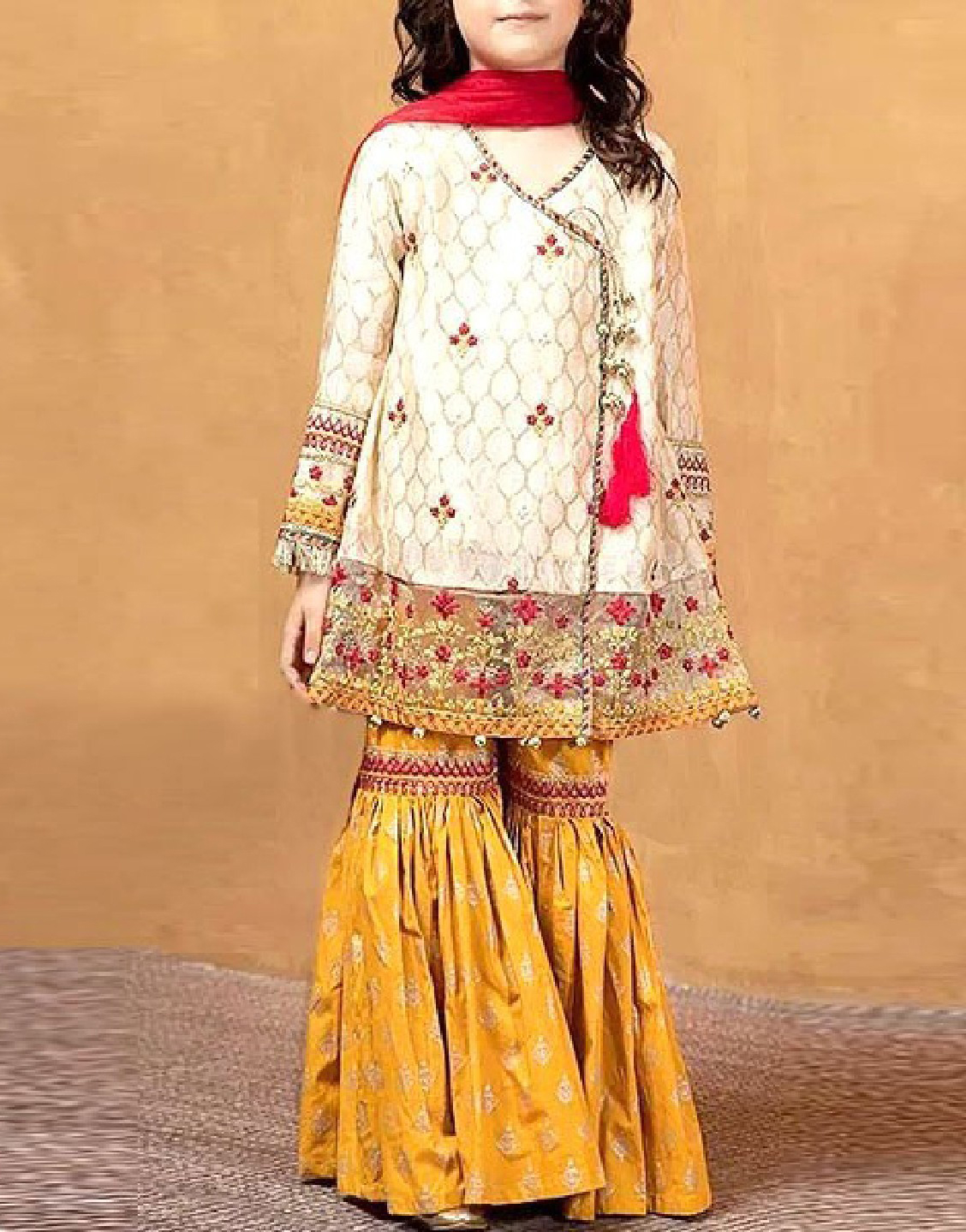 Kids 2-Pcs Embroidered Dhanak Dress 2021 Price in Pakistan