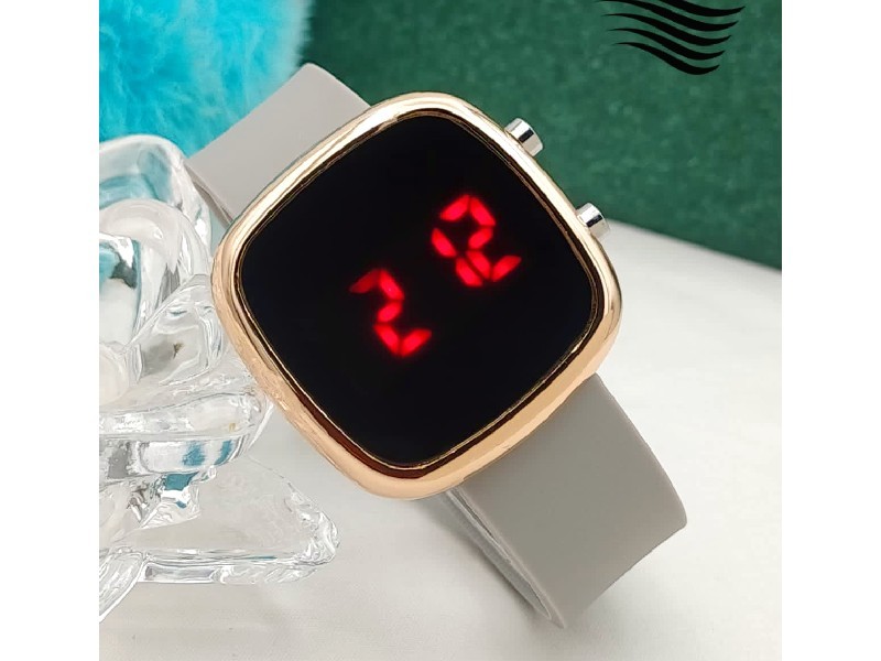 LED Touch Screen Rubber Strap Watch for Kids