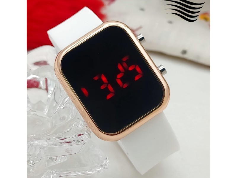LED Touch Screen Rubber Strap Watch for Kids
