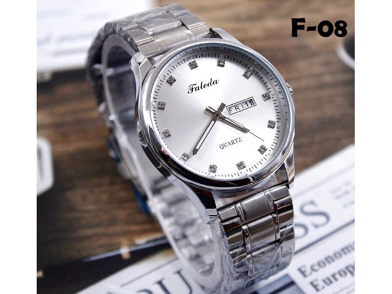Original Faleda Men's Stainless Steel Chain Watch