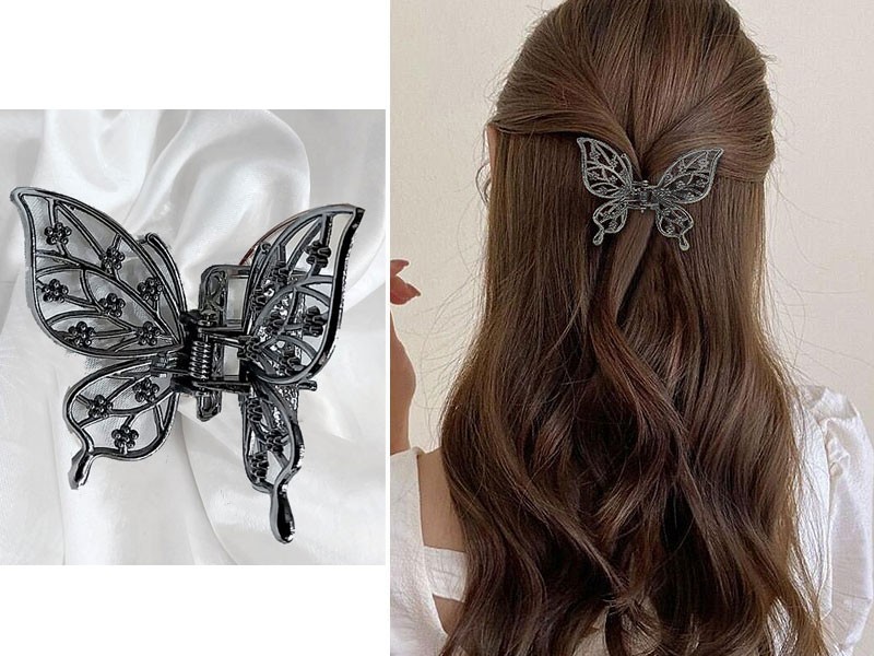 Pack of 4 Butterfly Shaped Hair Clips