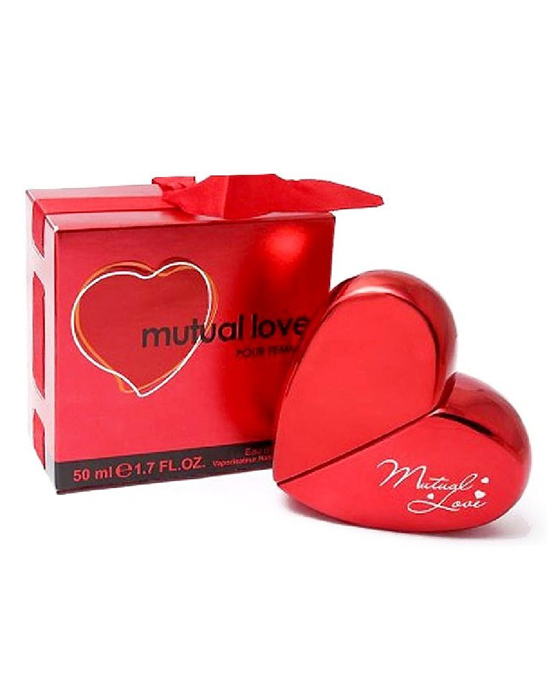 Combo of Heart Shape Necklace Set & Mutual Love Perfume for Her