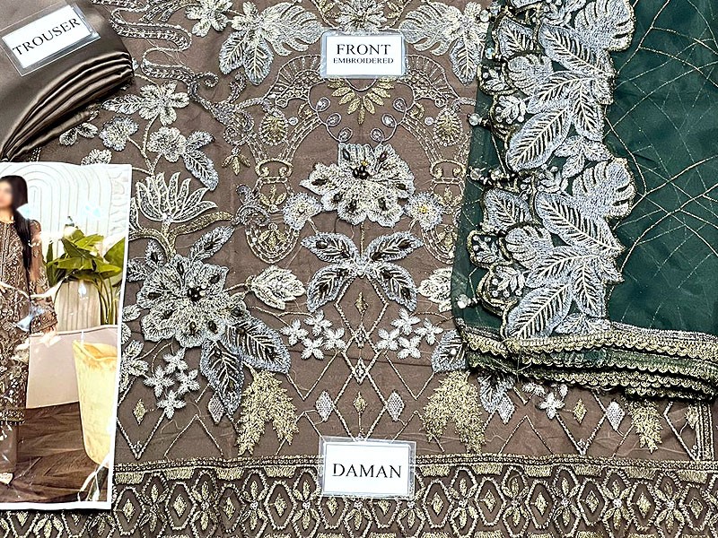 Luxury Handwork Embroidered Organza Wedding Dress 2023