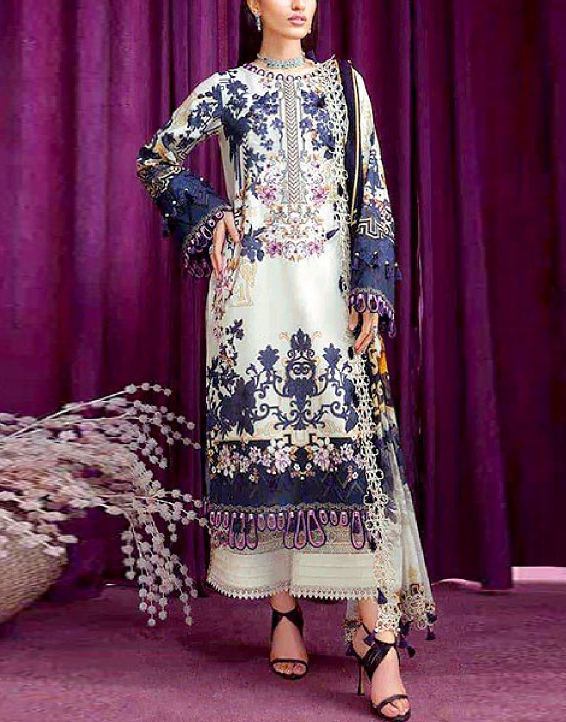 Embroidered Karandi Dress 2022 with Karandi Shawl Dupatta Price in Pakistan