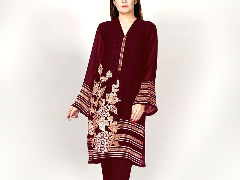 Embroidered Dhanak Dress with Dhanak Shawl Dupatta Price in Pakistan