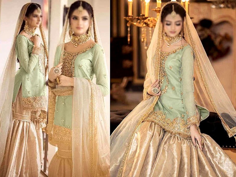Banarsi Style Masoori Dress with Organza Jacquard Dupatta Price in Pakistan