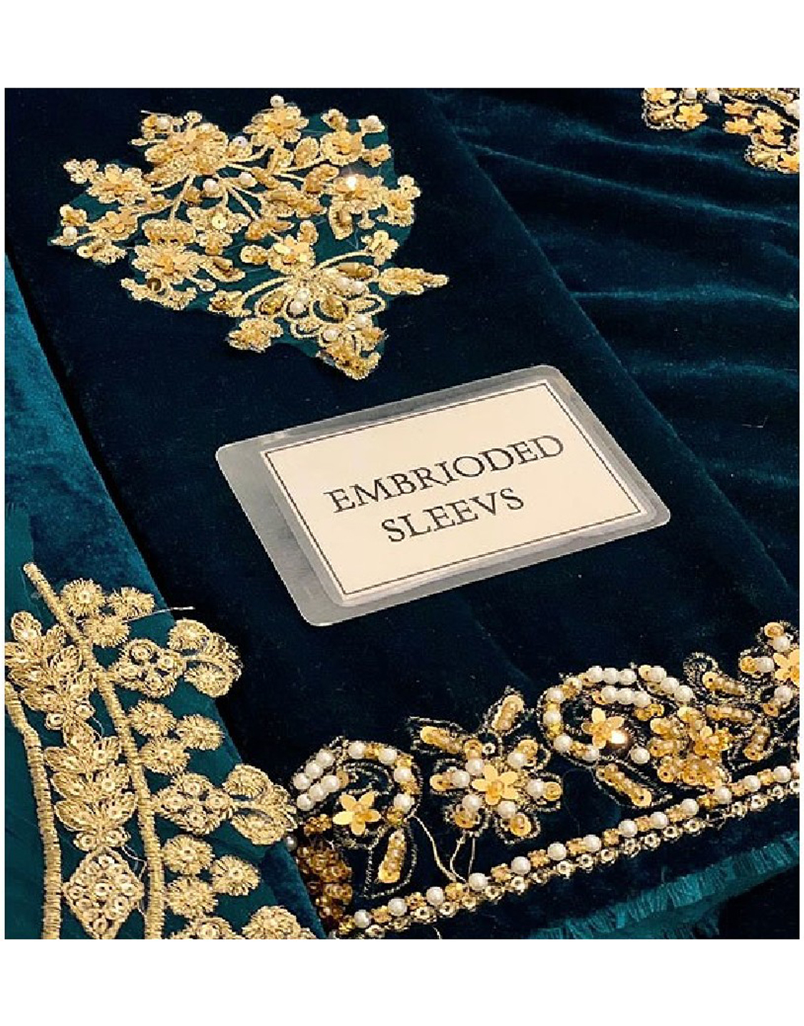 Heavy Handwork & Embroidered Velvet Wedding Dress 2024 Price in