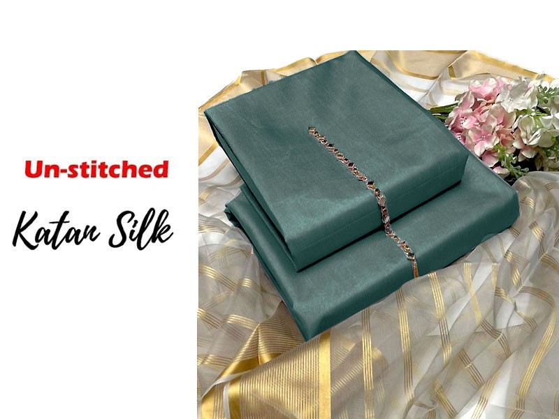 Embroidered Shamoz Silk Dress 2023 with Embroidered Organza Dupatta Price in Pakistan