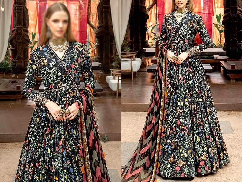 All-Over Print Embroidered Lawn Dress 2024 with Chiffon Dupatta Price in Pakistan
