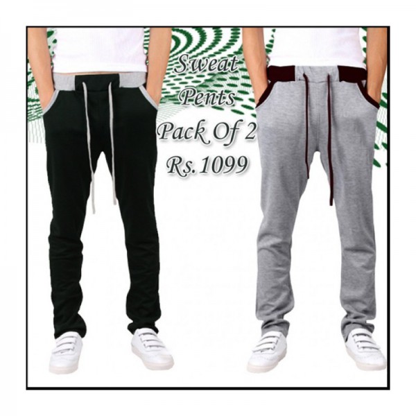 Men's Pack Of 2 Sweat Pants Price in Pakistan (M005006) - 2023 Designs ...