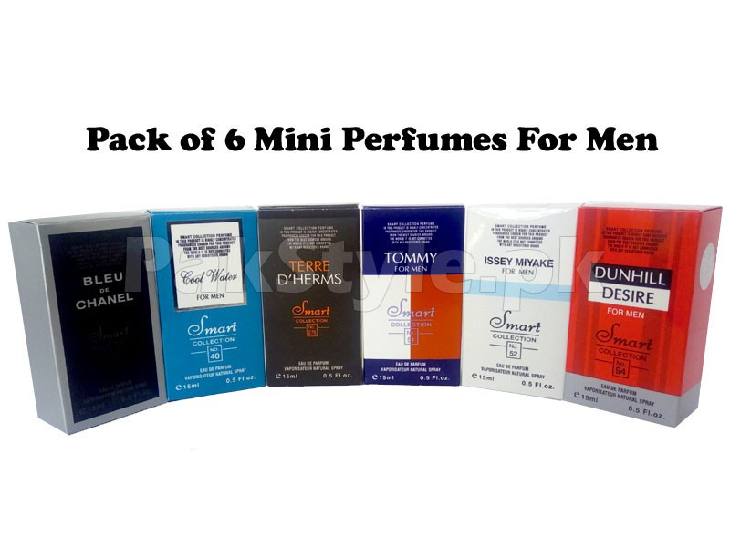 Pack of 6 Mini Perfumes for Men
