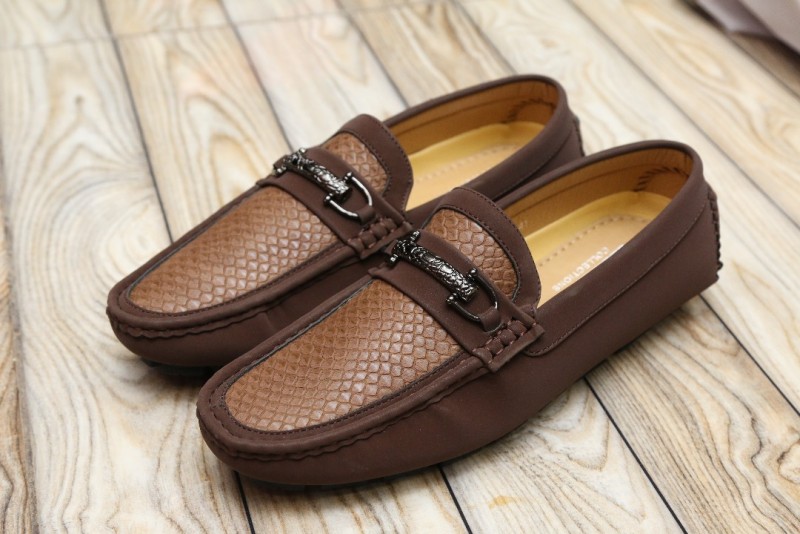 Men's Textured Dark Brown Loafers Price in Pakistan (M009839) - 2023 ...