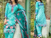 Satrangi Embroidered Cambric Cotton Dress 3-B Price in Pakistan
