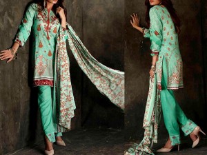 Libas Embroidered Lawn Dress LS-5A Price in Pakistan