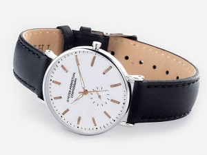 Elegant Leather Strap Men's Watch