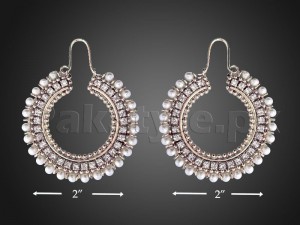 Elegant Pearls Silver Earrings Price in Pakistan