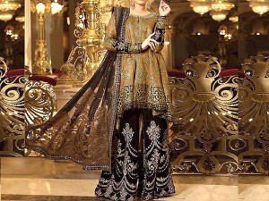 Luxury Embroidered Organza Wedding Dress Price in Pakistan