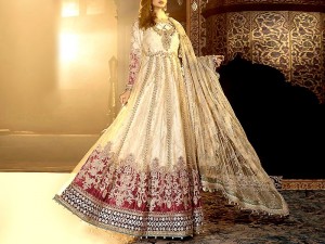 Luxury Heavy Handwork Embroidered Net Bridal Maxi Price in Pakistan
