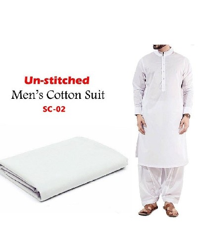 IB Swiss Fashion Soft Egyptian Cotton Unstitched Men's Shalwar Kameez Price in Pakistan