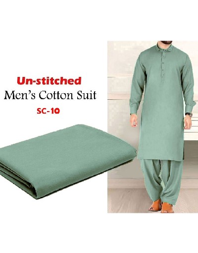 IB Swiss Fashion Soft Egyptian Cotton Unstitched Men's Shalwar Kameez