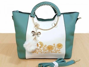 High Quality Ladies Tote Bag with Hanging Charm Price in Pakistan