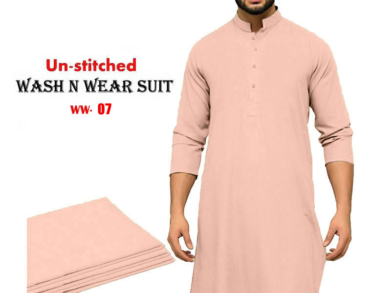Unstitched Wash N Wear Men's Shalwar Kameez