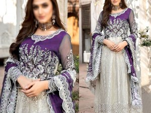 Heavy Embroidered Net Dress with Embroidered Net Dupatta Price in Pakistan