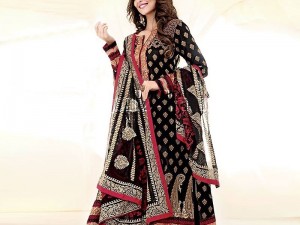 Luxury Heavy Embroidered Cotton Party Wear Dress Price in Pakistan