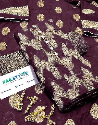 Banarsi Style Cotton Jacquard Dress with Cotton Jacquard Dupatta Price in Pakistan