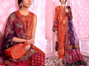 Handwork Heavy Embroidered Net Wedding Dress 2022 Price in Pakistan