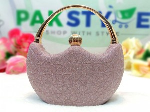 Sparkling Ladies Evening Clutch Bag - Pink Price in Pakistan
